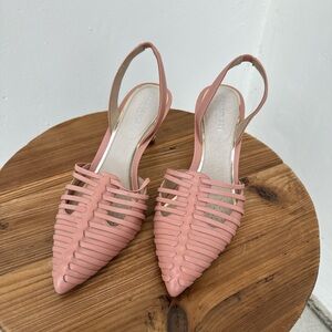 Kenneth Cole Pink Strappy Slingback Heels